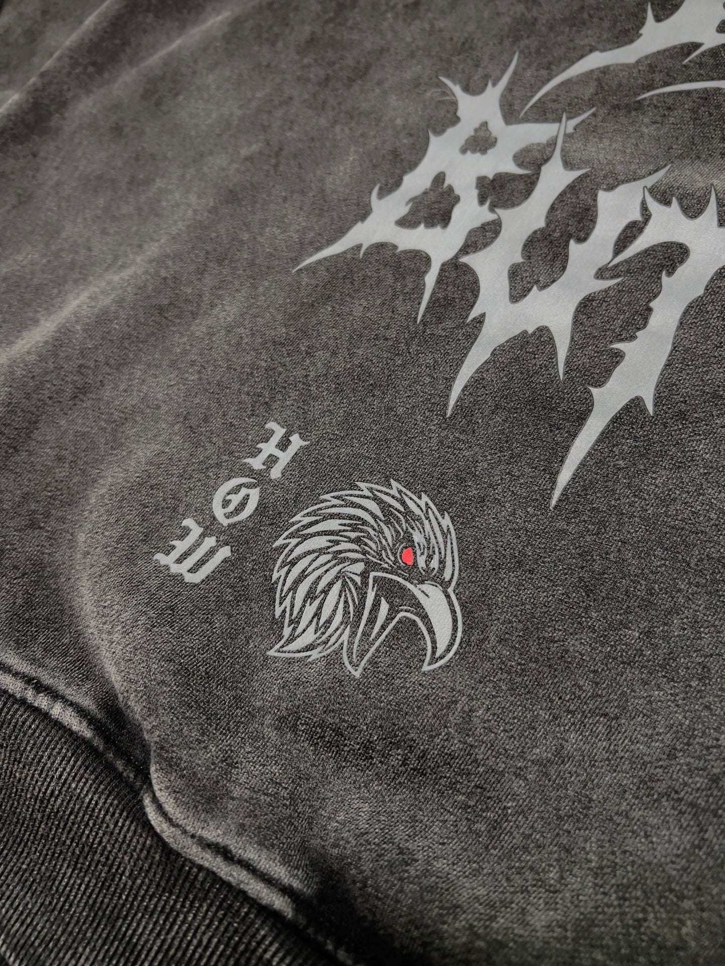 V2.0 HOW OVERSIDED FLEECE HOODIE (Washed Black) "IDK HOW BUT I WILL"  (PRESALE)